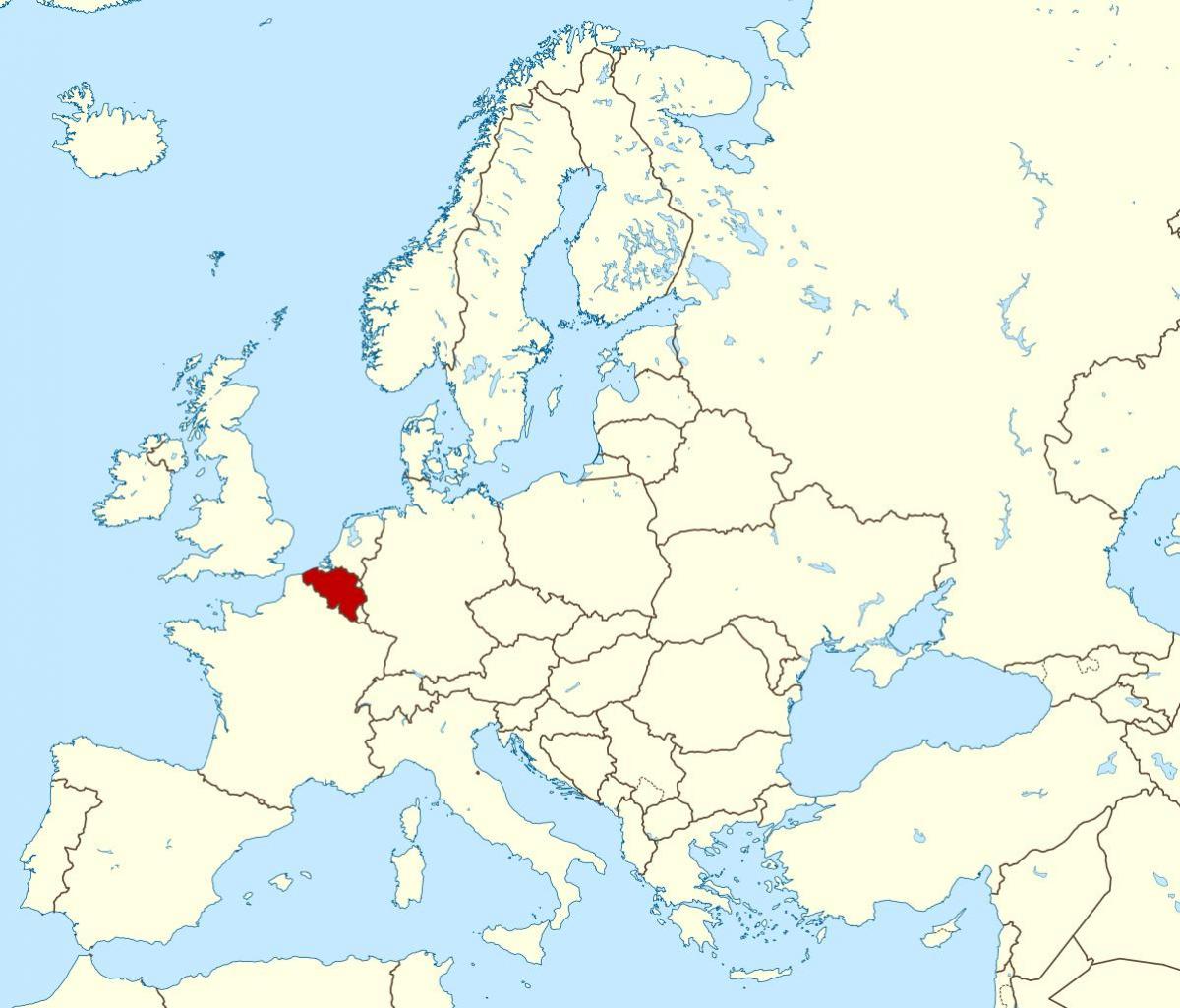 Карта Бельгии расположение