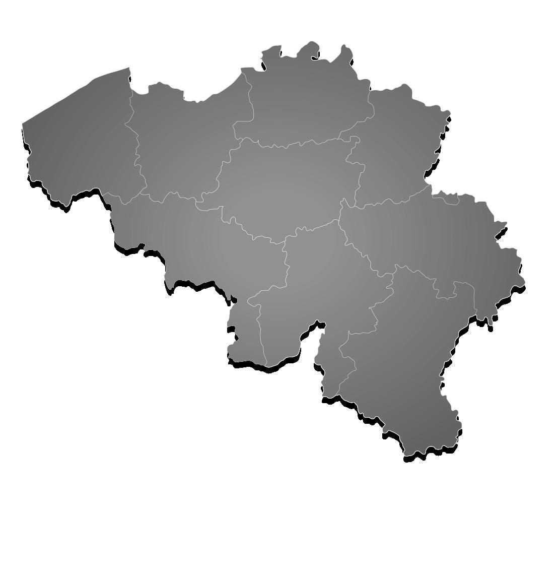 Карта Бельгии вектор