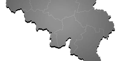 Карта Бельгии вектор