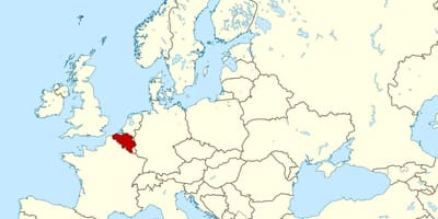 Карта Бельгии расположение