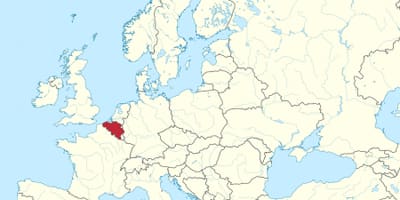 Карта Бельгии и Европы