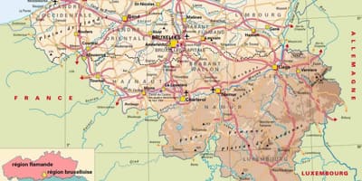 Карта арденны Бельгия